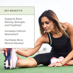 Amy Myers MD OsteoDura nutrition panel showing a clean, non-GMO formula.