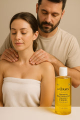 An Oasis skin hair beard care oil smooths and adds lightweight shine.