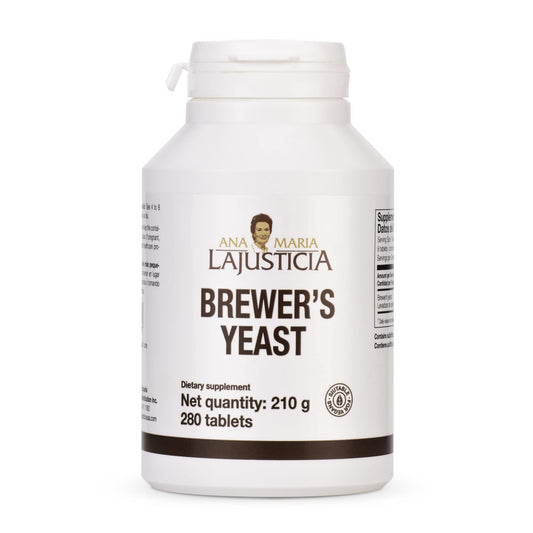 Ana María Lajusticia Brewer's Yeast 70-days pack, ideal for daily vitamin intake.