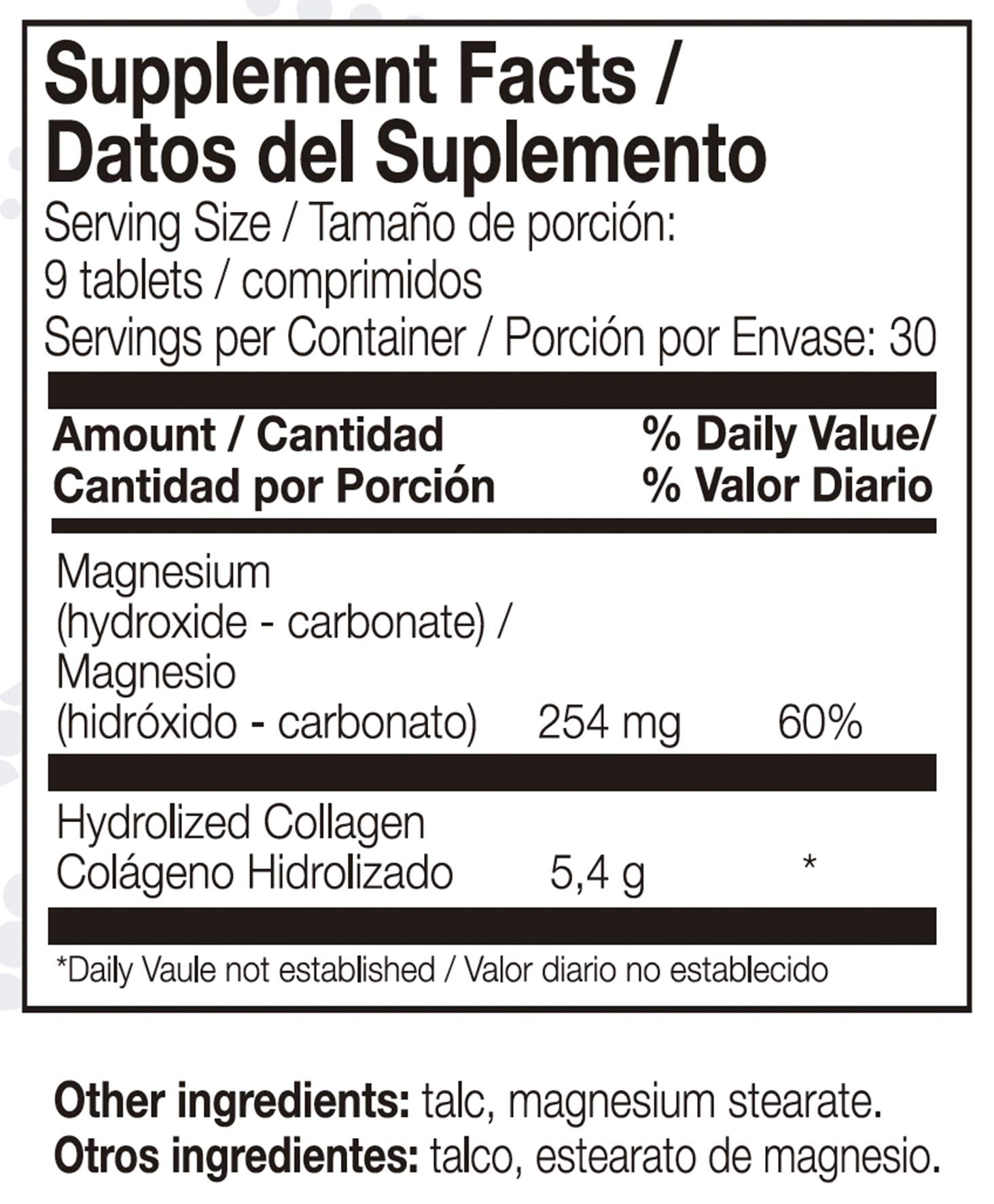 ANA Maria Lajusticia collagen magnesium tablets provide convenient daily support for a gluten-free routine
