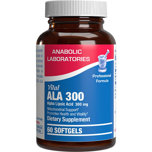 Anabolic Labs Alpha Lipoic Acid bottle front for easy daily support