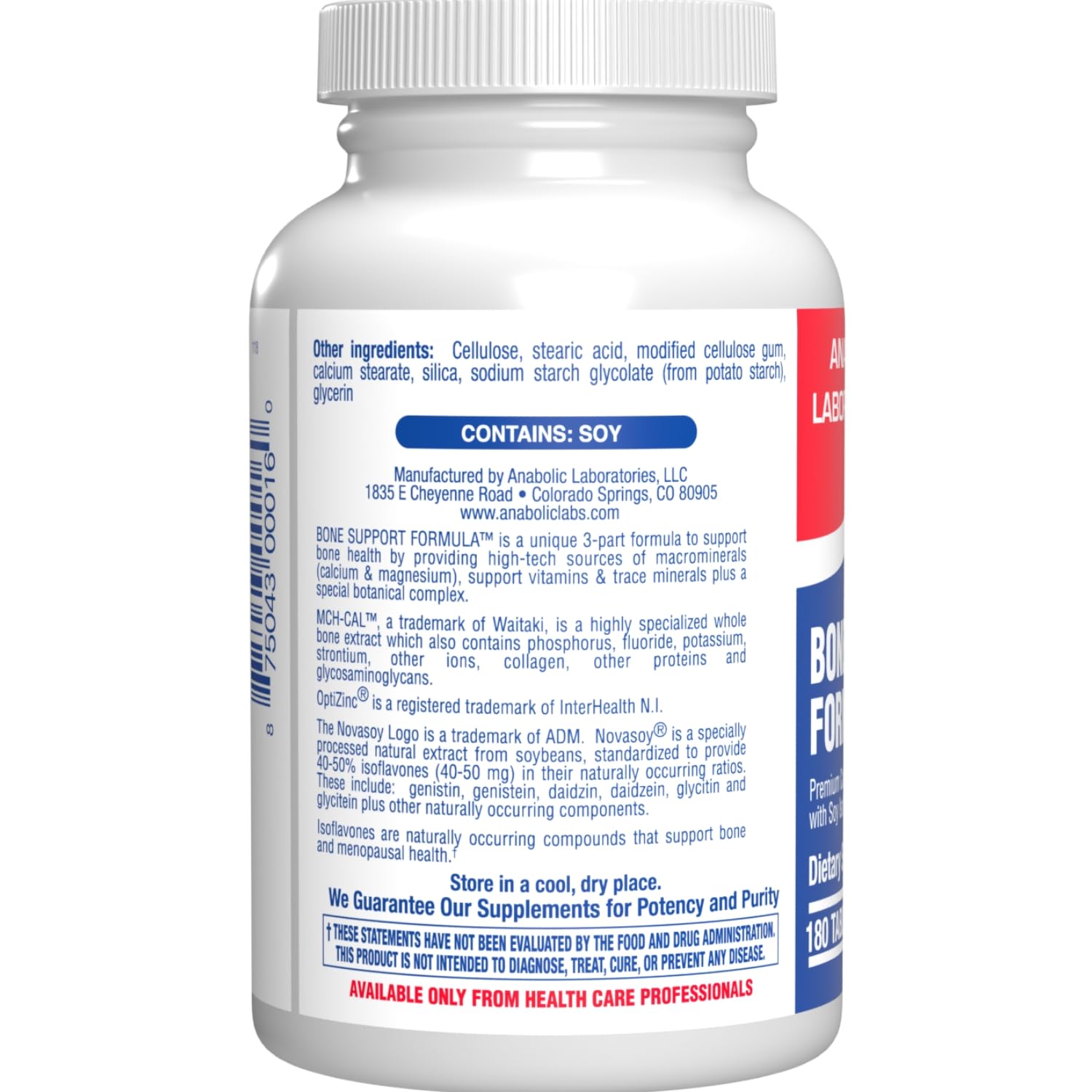 Anabolic Laboratories bottle pour capsules demonstrates convenient daily supplementation.