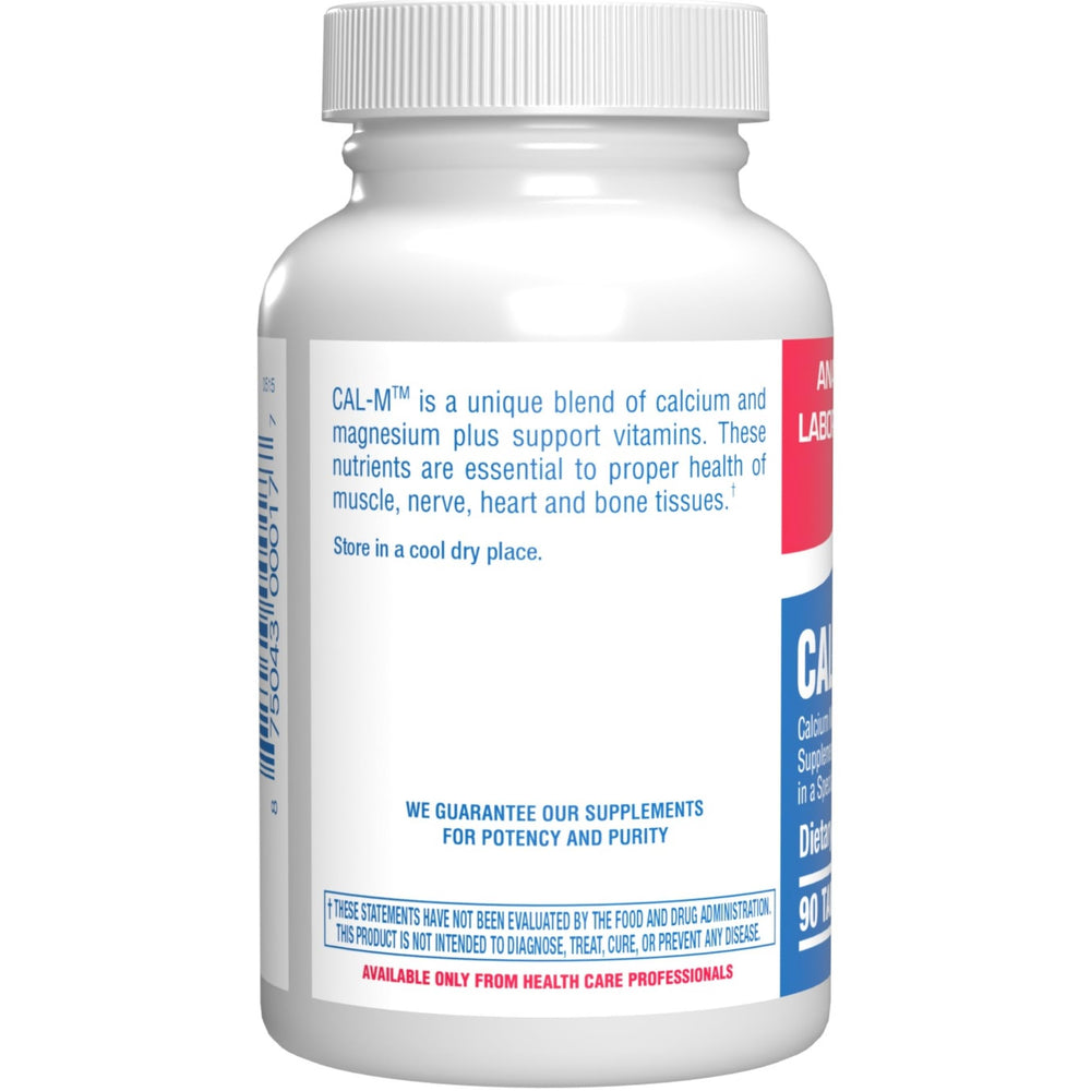 Anabolic Laboratories calcium magnesium glass bottle conveys premium, cGMP-quality manufacturing