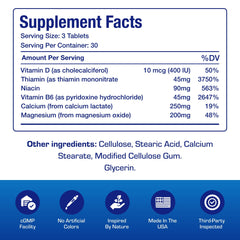 Anabolic Laboratories calcium magnesium label highlights vitamin D3 and minerals for muscle function