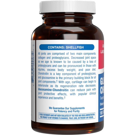 Anabolic Laboratories Chondroitin supplement tablets packaging highlights premium joint care.