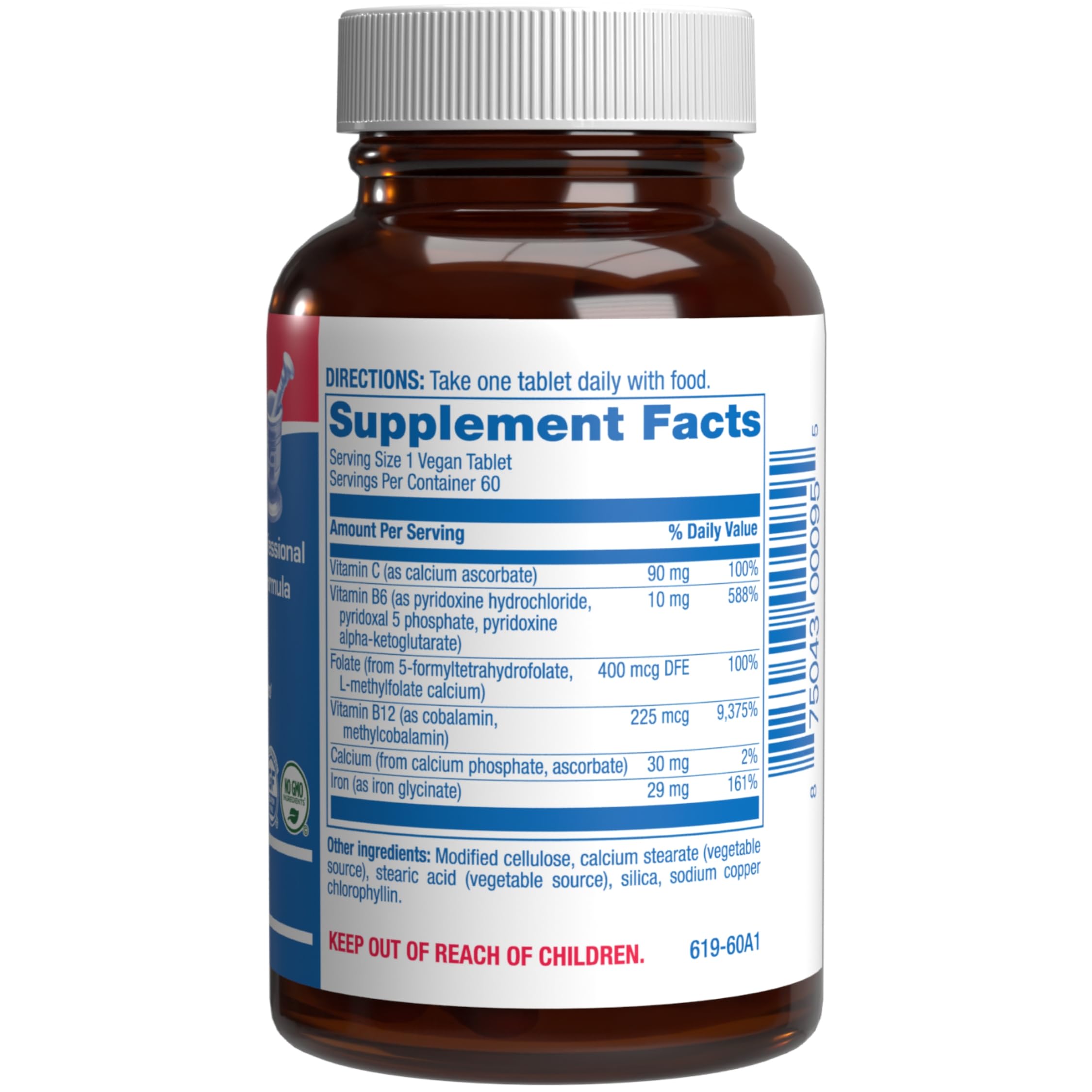 Anabolic Laboratories close-up of iron capsules highlighting vitamin C synergy