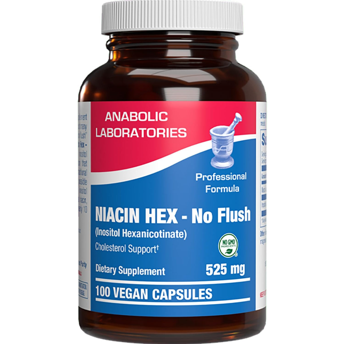 Anabolic Laboratories niacin bottle with flush-free high-absorption formula for daily use.
