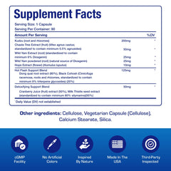 Hops herbal extracts contribute to relaxation within the formula.