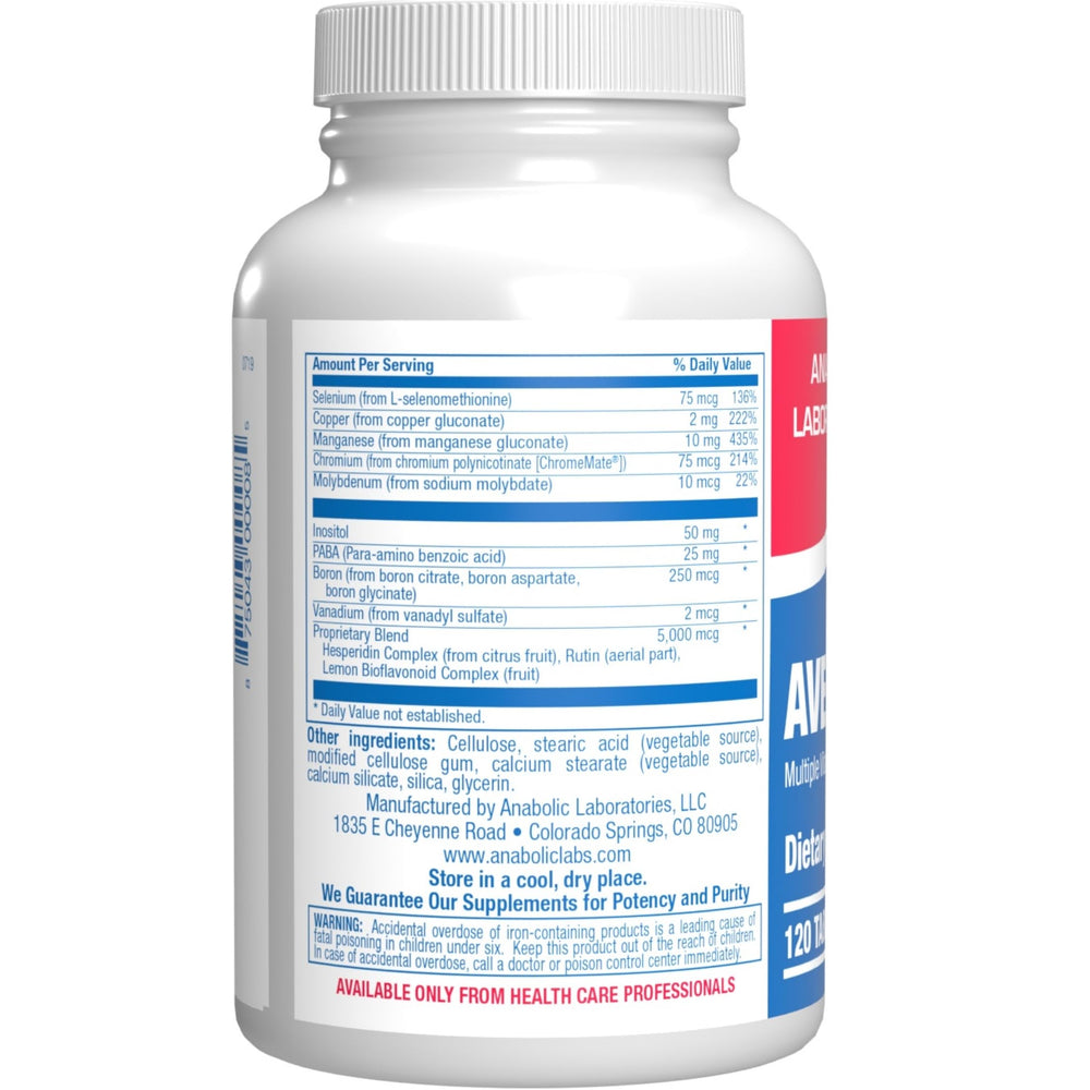 Anabolic Laboratories iron-containing pill supports daily iron intake