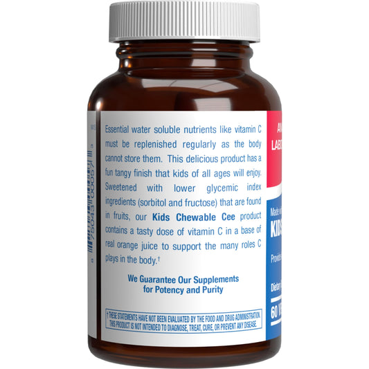 Anabolic Laboratories Kids Vitamin C chewables close-up of tablets for easy daily use.