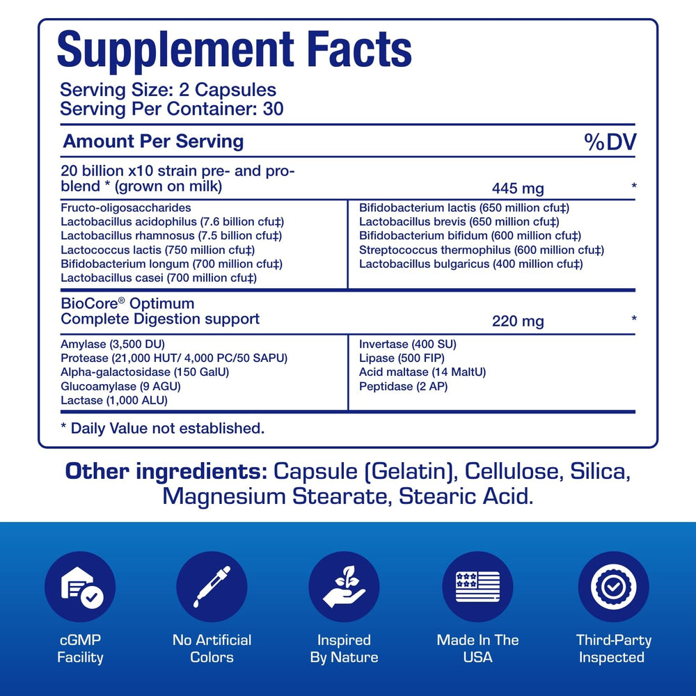 Anabolic Laboratories product label emphasizing prebiotics for gut nourishment