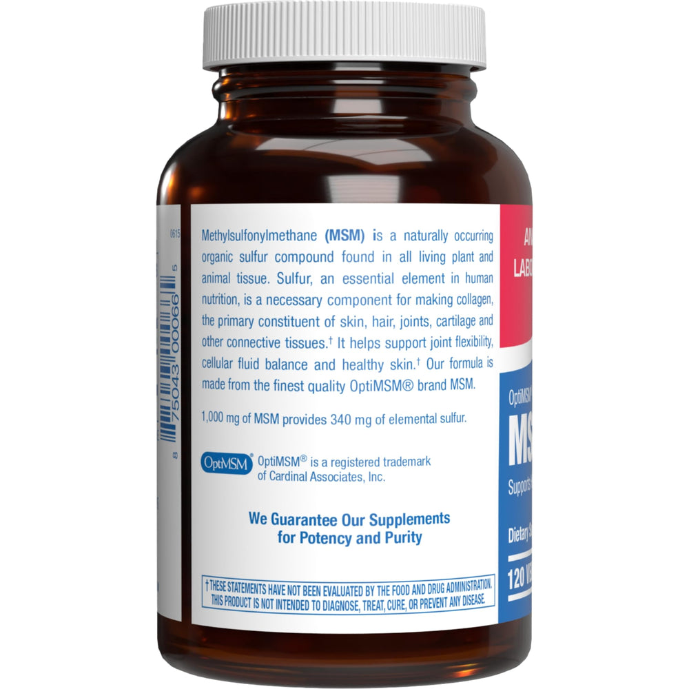 Anabolic Laboratories MSM capsules closeup highlights easy-to-take soft tissue support.