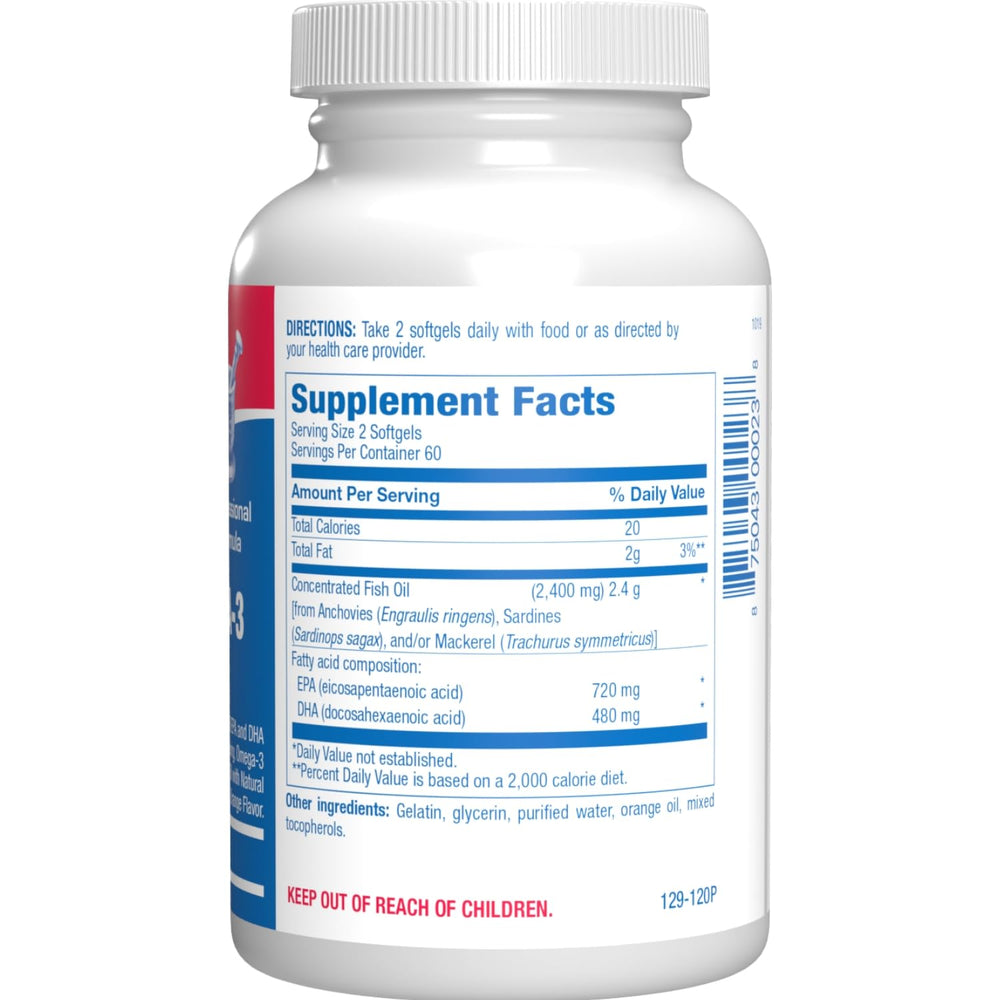 Anabolic Laboratories Omega 3 capsules close-up; burpless coating for easy swallowing.