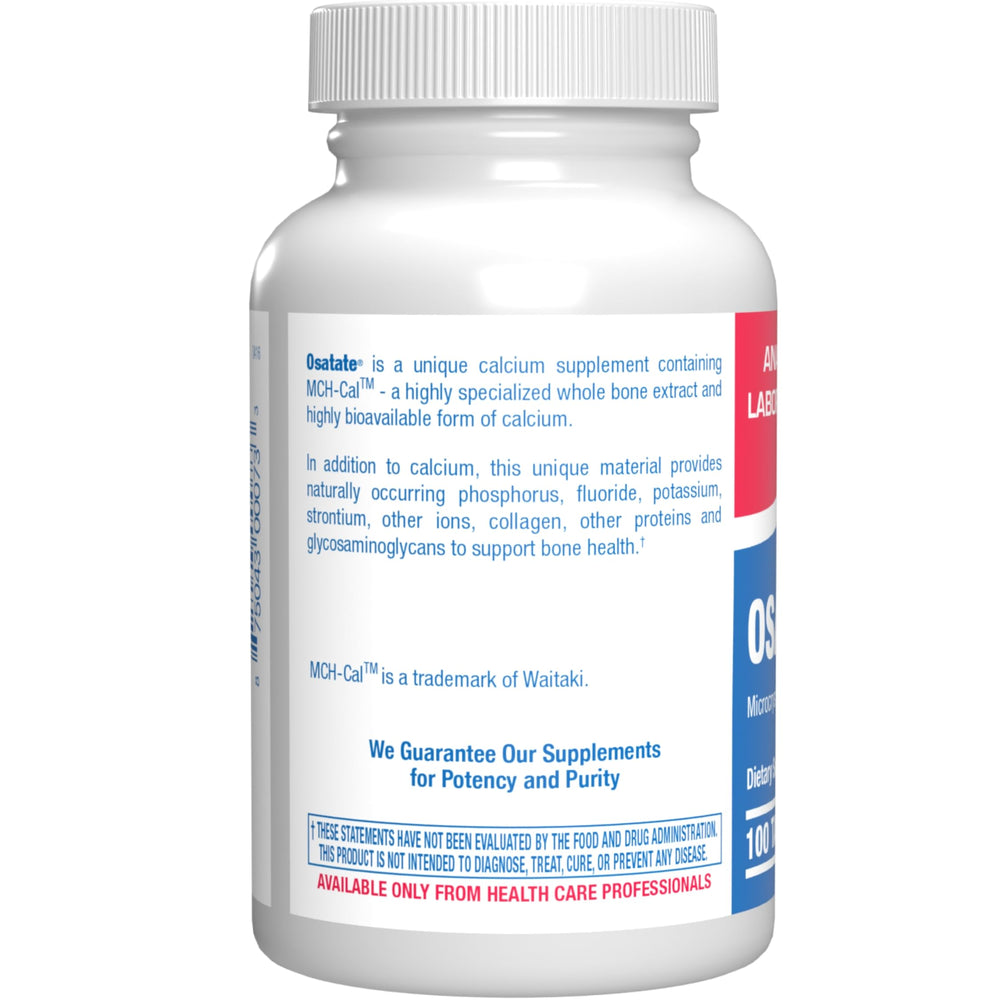 Anabolic Laboratories Osatate bone-builder capsules on display supporting density