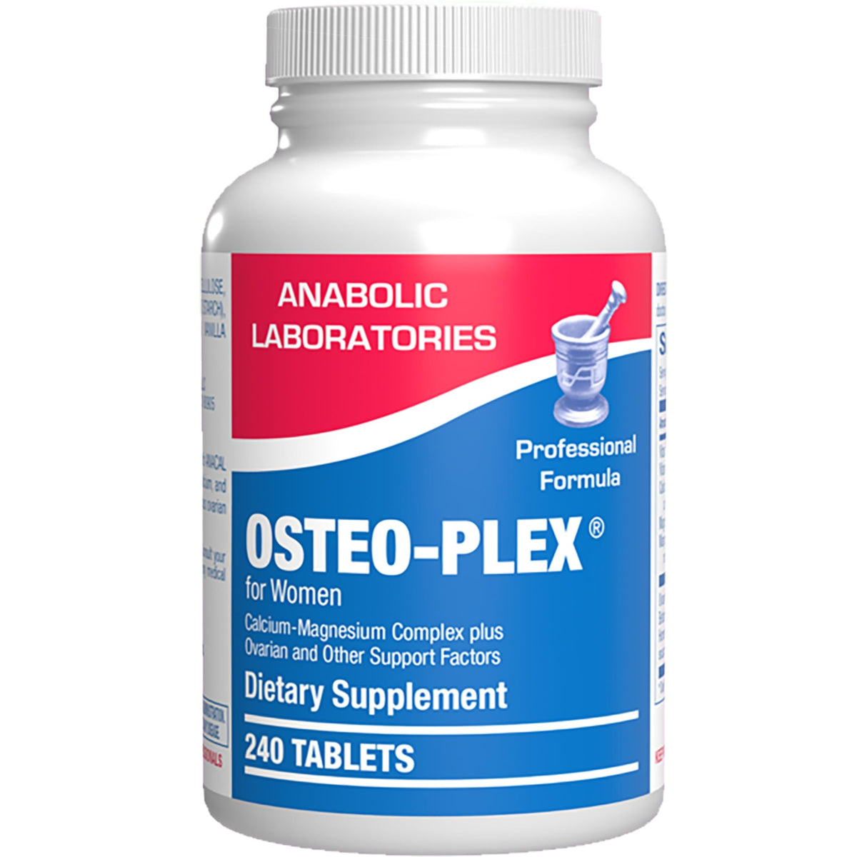 Anabolic Laboratories Osteo-Plex bottle with easy-to-swallow tablets.