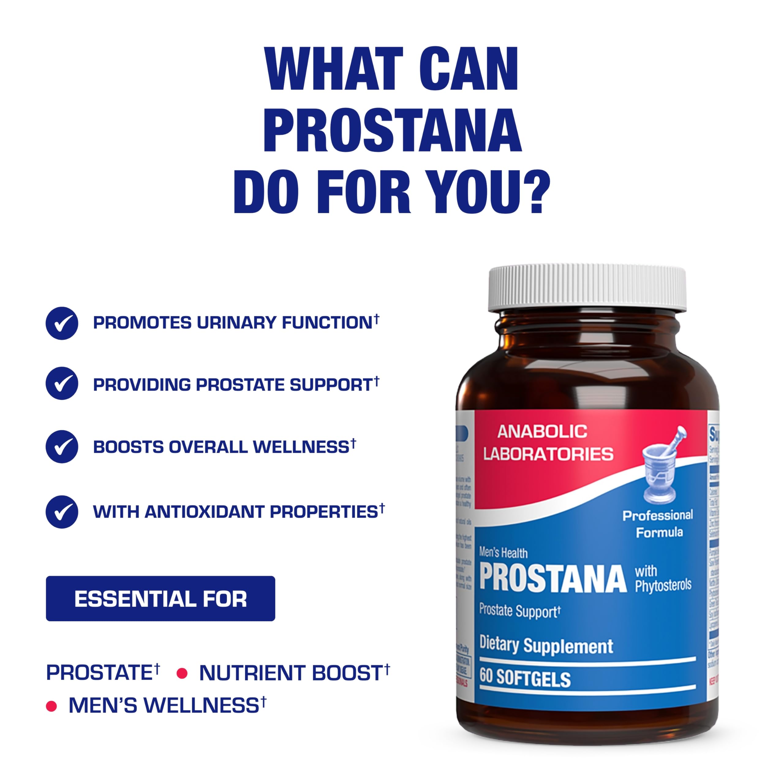 Prostana pumpkin seed oil component highlights natural nutrient support.