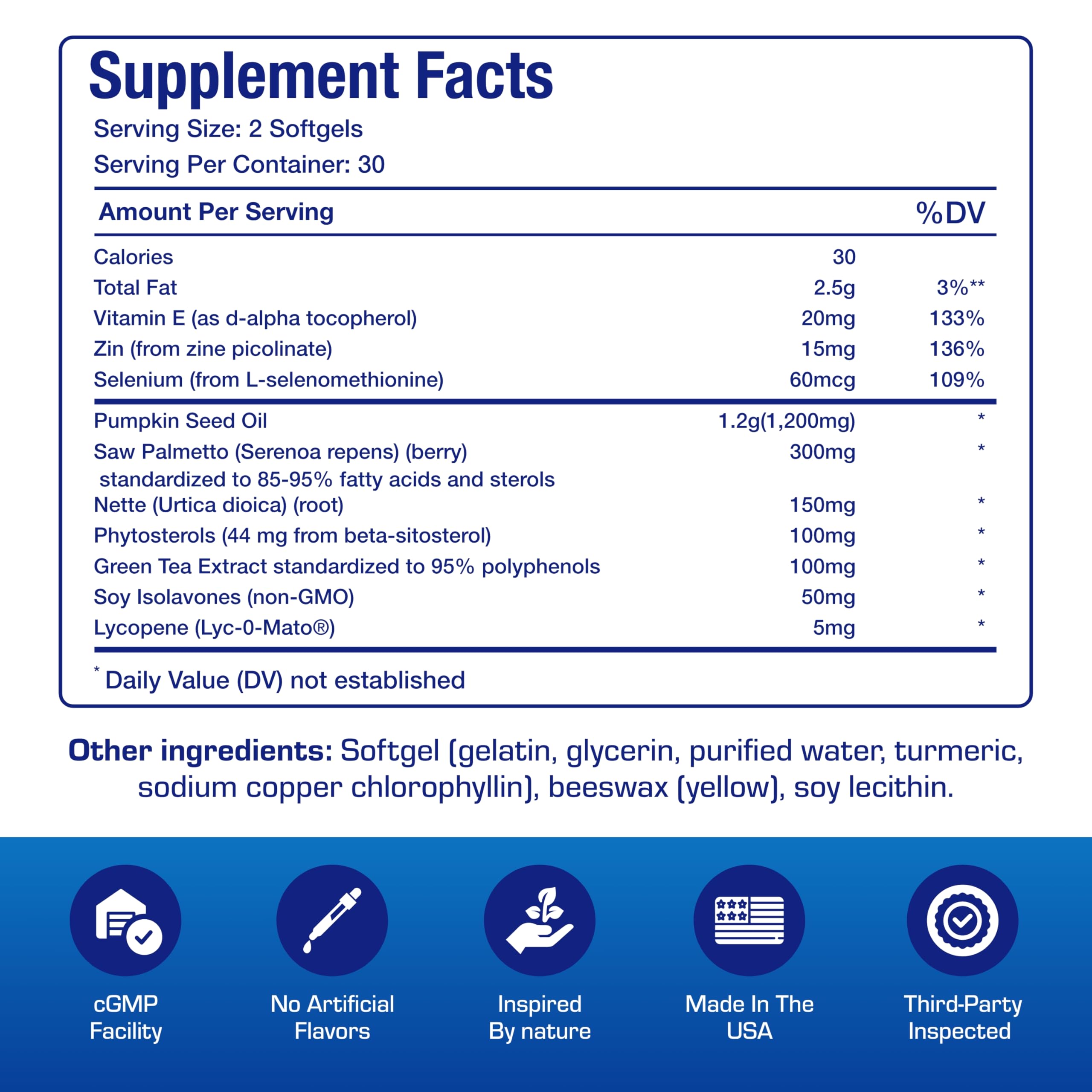 Prostana saw palmetto formula aids nighttime comfort and regularity.
