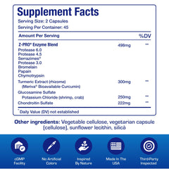 Glucosamine and chondroitin capsules for joint care and mobility