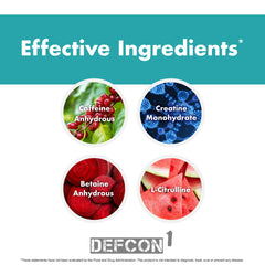 Anabolic Warfare Defcon1 Fruit Explosion packaging on a gym shelf.