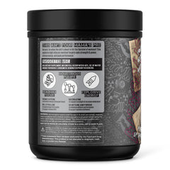 Scoop of Defcon1 peach rings powder in a shaker for focus before training.