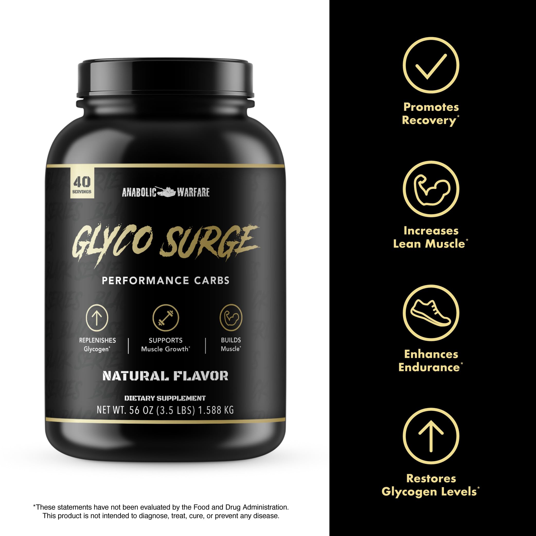 Glyco Surge label showing GMP facility quality and brand trust