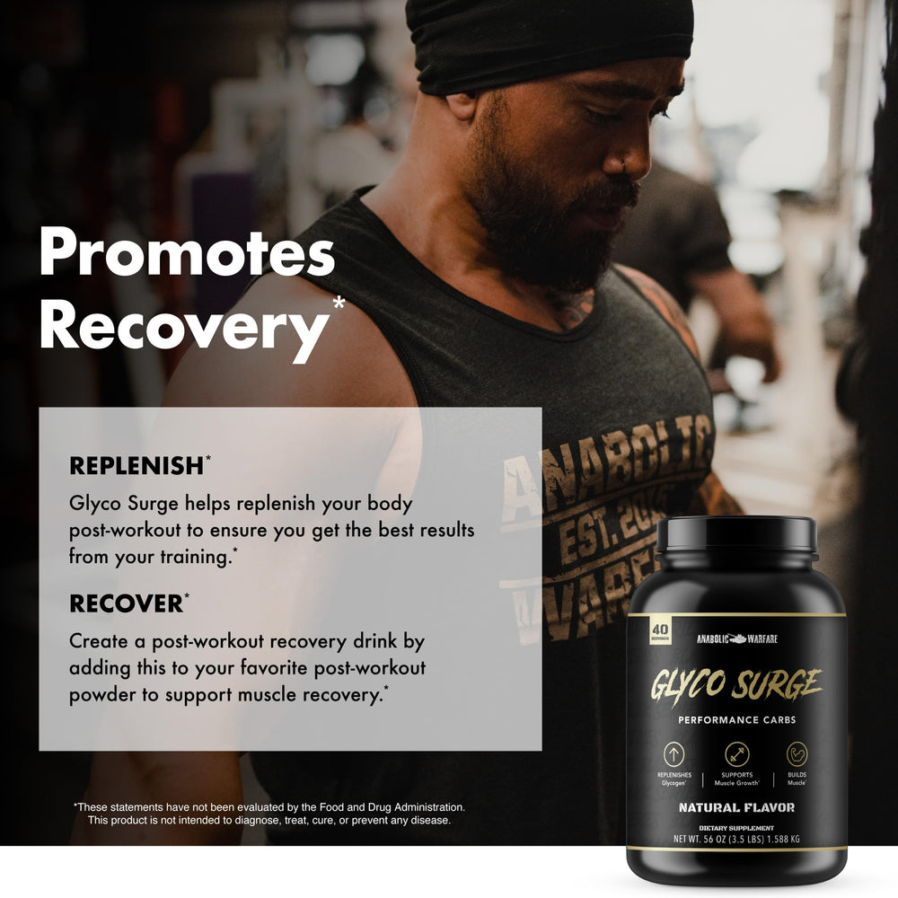 Glyco Surge muscle-recovery benefits in a lean, focused routine