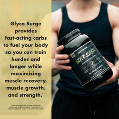 Glyco Surge rapid-carb release supports glycogen replenishment after workouts