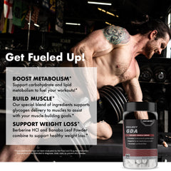 Anabolic Warfare Project GDA berberine HCl close-up signals metabolic support.