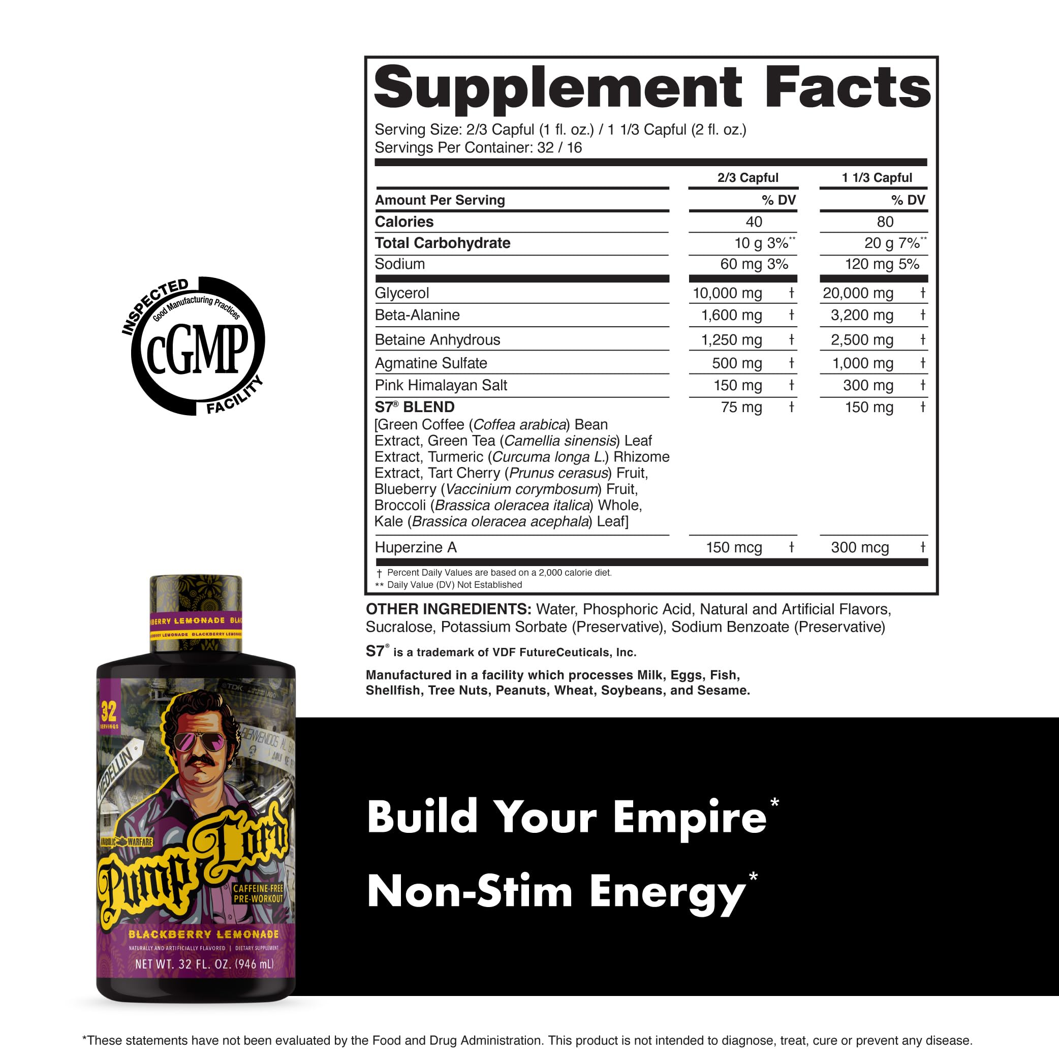 Anabolic Warfare Pump Lord liquid pour captures instant mix and vibrant color.