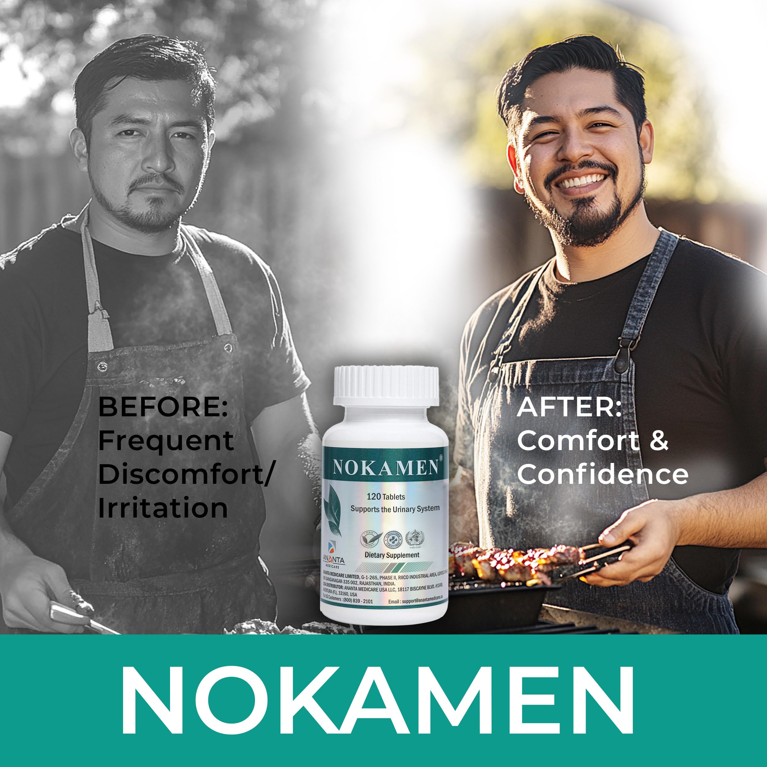 Ananta Nokamen daily-use scene with the bottle in a morning routine.