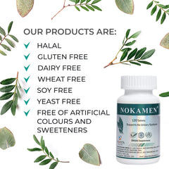 Ananta Nokamen herbal ingredients showcase natural urinary wellness support.