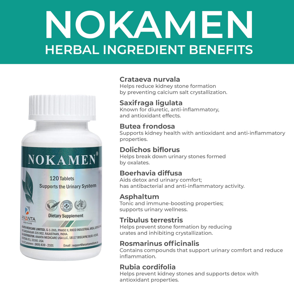 Ananta Nokamen quality seal indicating a reputable herbal formula.