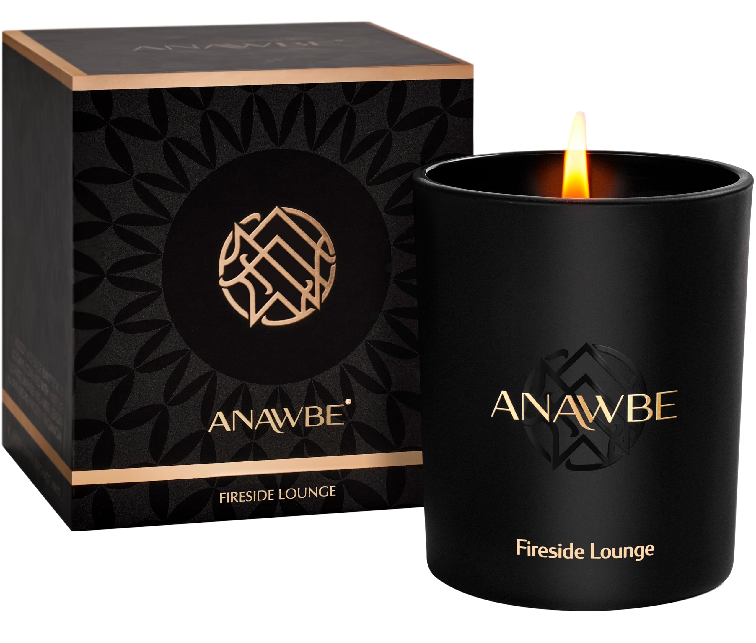 ANAWBE Fireside Lounge label close-up highlights premium packaging for gifting.