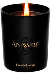 ANAWBE Fireside Lounge woody-notes close-up highlights signature scent profile.