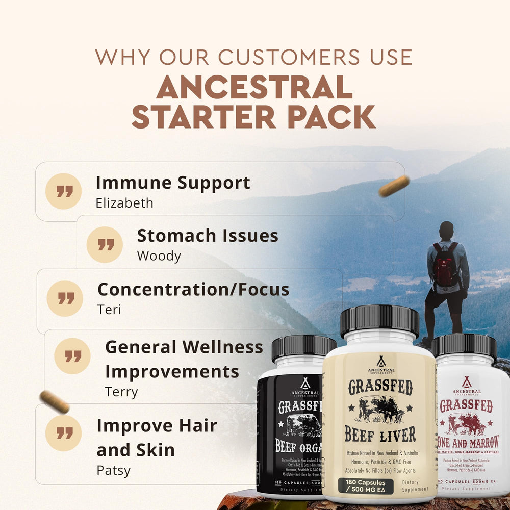 Ancestral Supplements 180 capsules equals a convenient one-month supply.