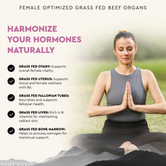 Bone marrow capsule detail from Ancestral Supplements Beef Organ for Women product line.