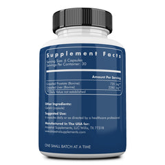 Ancestral Supplements Grass Fed Beef Prostate Liver capsules highlighting nutrient-dense organ meat benefits