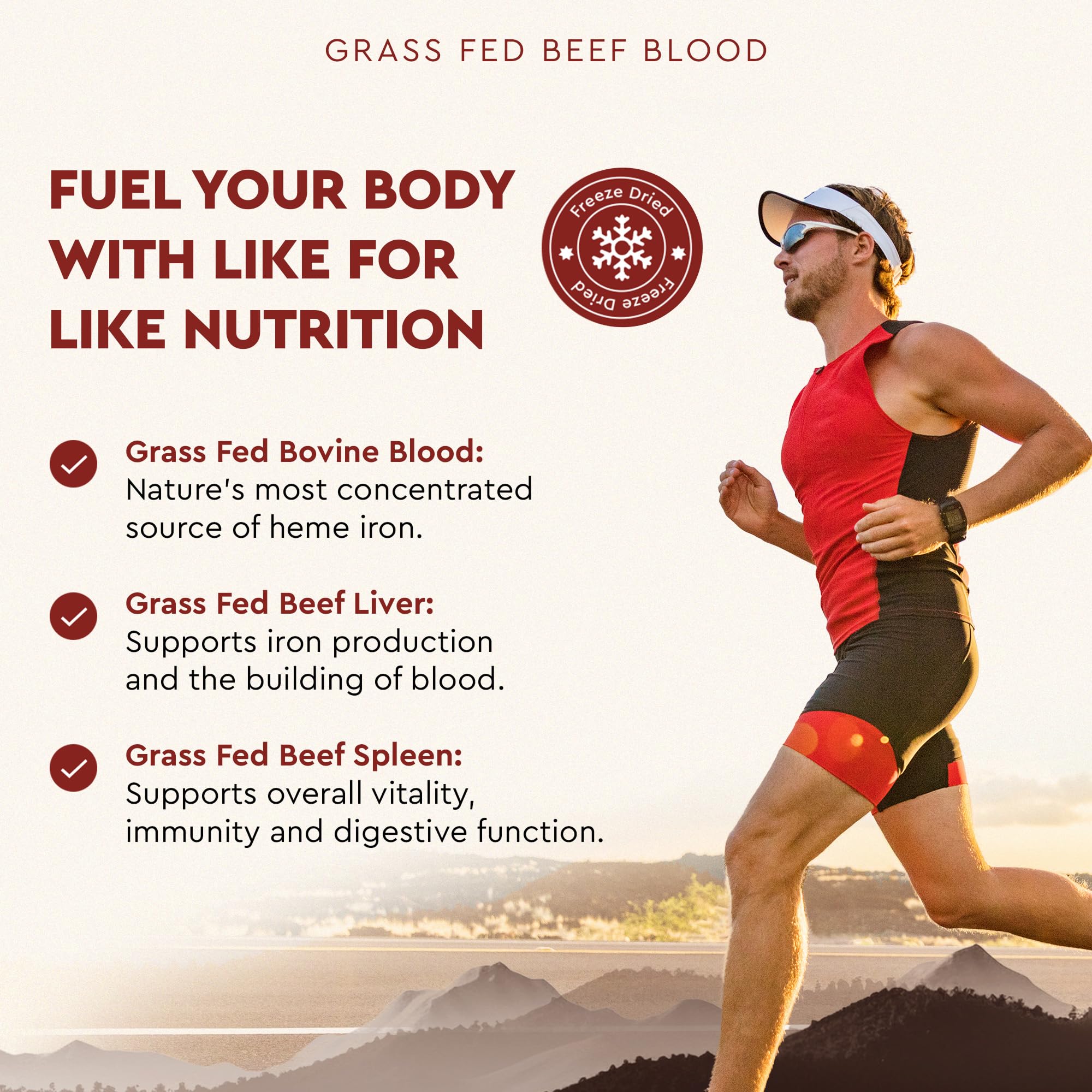 Ancestral Supplements Blood Is Blood packaging—small-batch USA-made production