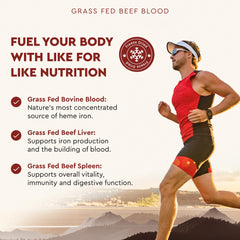 Ancestral Supplements Blood Is Blood packaging—small-batch USA-made production