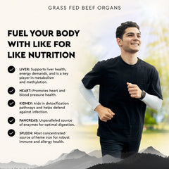 Ancestral Supplements Grass-Fed Pancreas bottle nutrition label emphasizing digestive enzyme nutrients