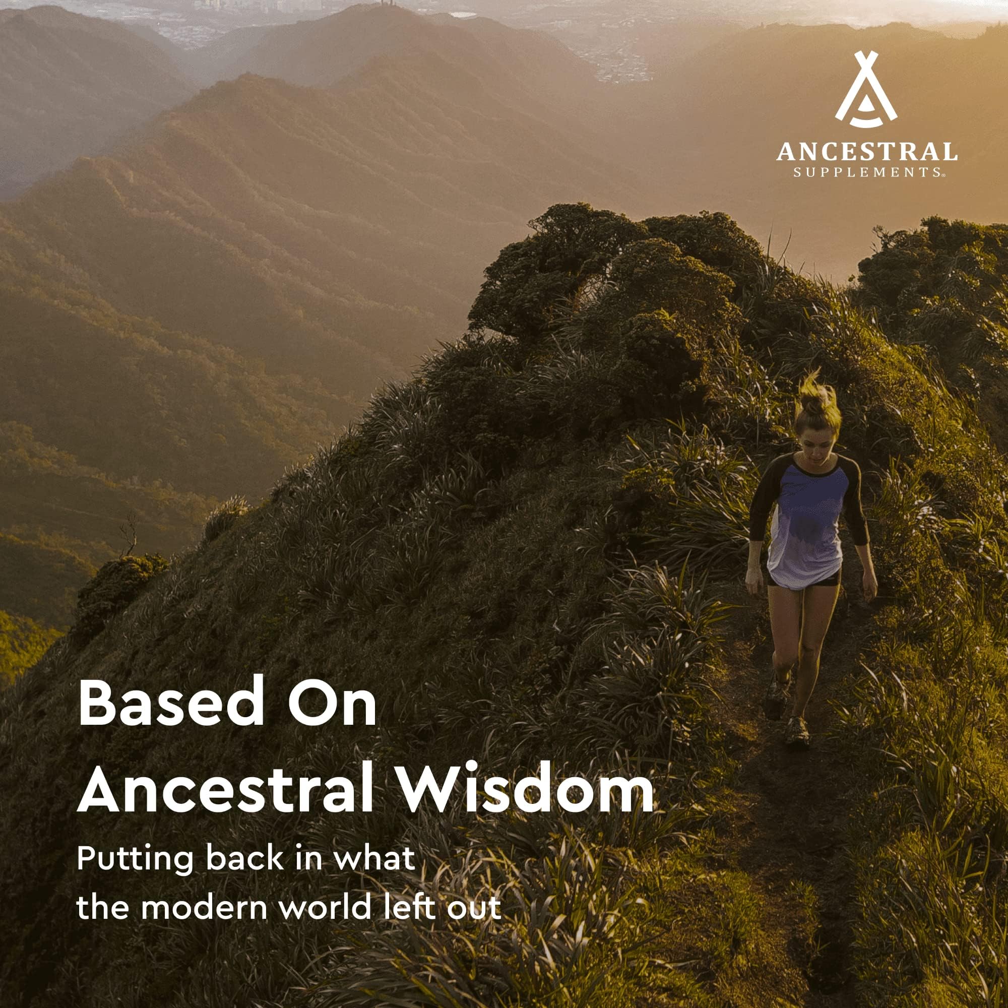 Ancestral Supplements third-party tested seal assures purity and reliability.