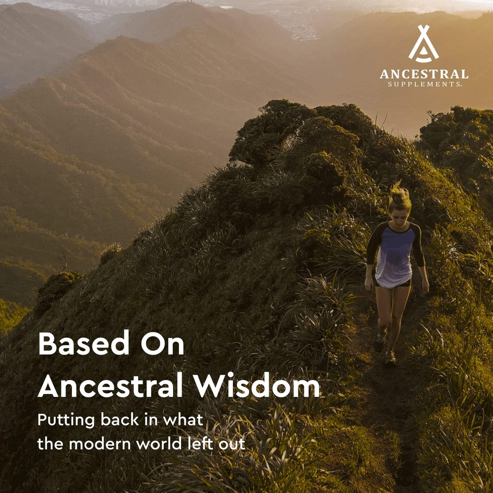 Ancestral Supplements third-party tested seal assures purity and reliability.