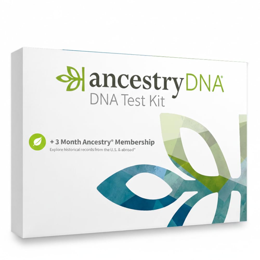 AncestryDNA kit box ready to start your ancestry journey