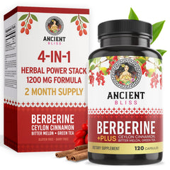 Ancient Bliss Berberine HCL bottle for daily wellness