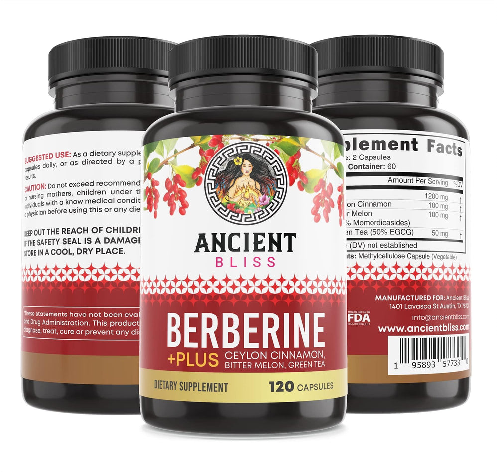 Ancient Bliss capsule close-up with label details