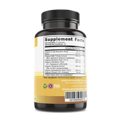 Ancient Bliss Liver Love capsules inside reveal a smooth, easy-to-swallow experience.