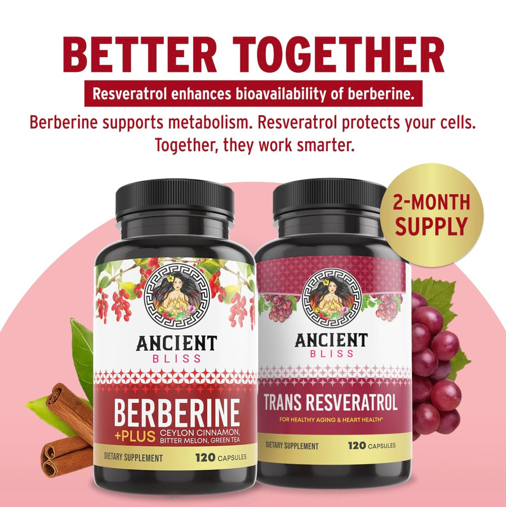 Ancient Bliss Resveratrol hawthorn berry botanical feature.