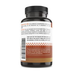 Ancient Bliss six-mushroom blend packaging featuring Maitake, Reishi, Cordyceps, Turkey Tail and Chaga.
