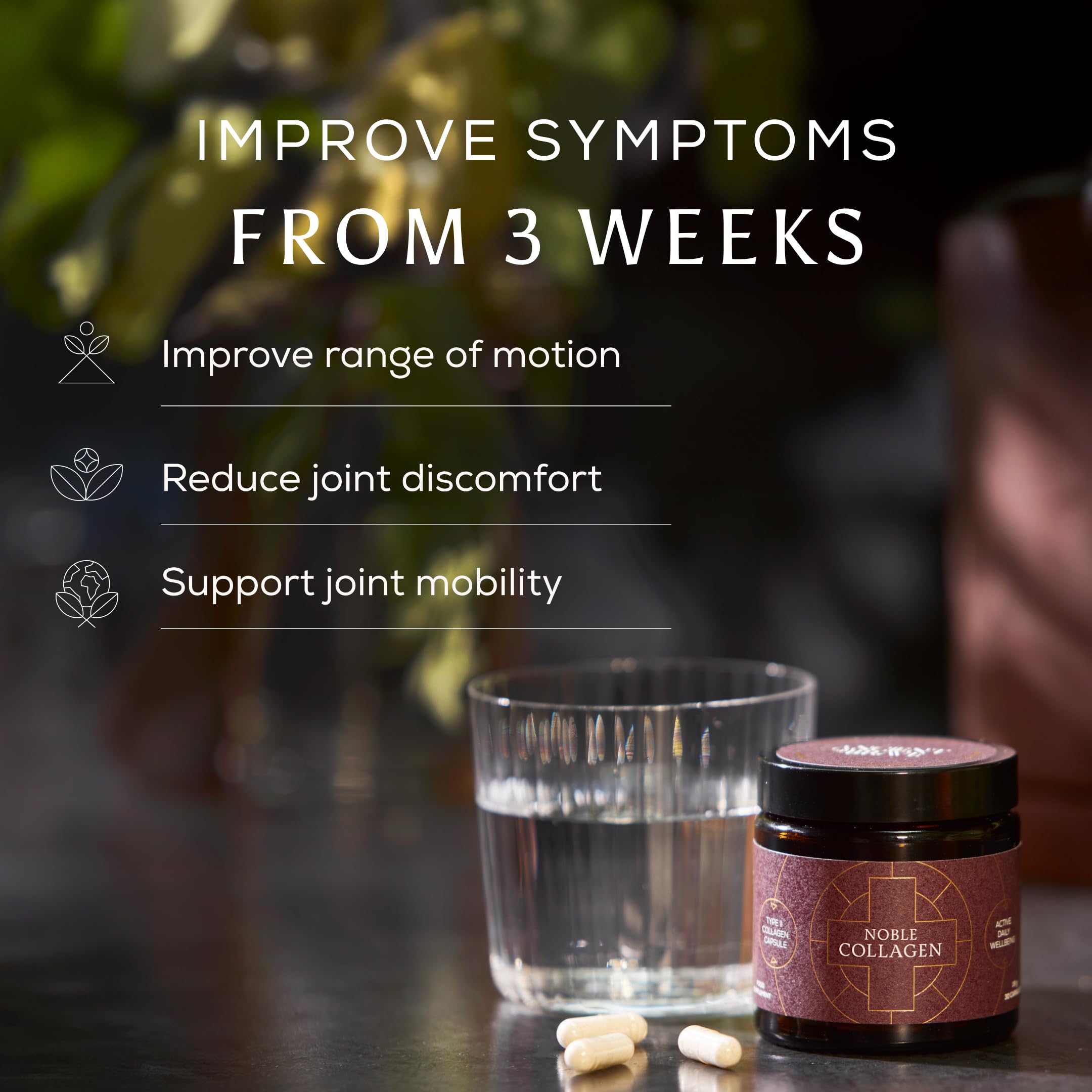Ancient + Brave Noble Capsules ingredient panel featuring vitamin C and manganese.