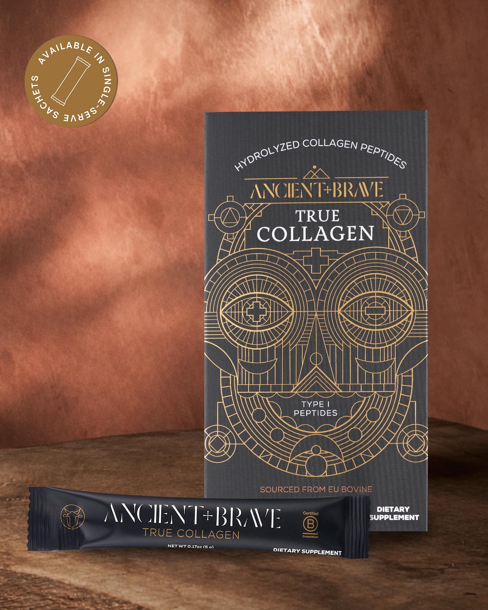 Morning ritual scene with Ancient Brave collagen